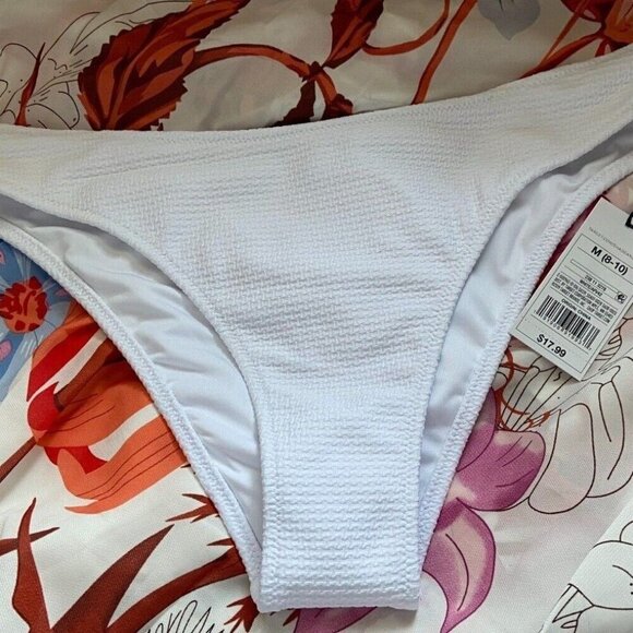 Shade & Shore Swimwear Bikini Bottom White - Picture 1 of 6
